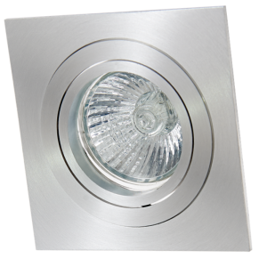 Inbouwspot Vierkant ALU GU10 92x92mm richtbaar Bladveren - BEAM 0010