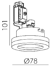 Inbouwspot rond WIT GU10 Ø78mm IP44 springveren - BEAM 0017W - Afbeelding 2