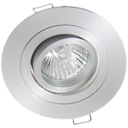 Inbouwspot rond GU10/GU5.3 richtbaar met springveren ALU - Beam 0111