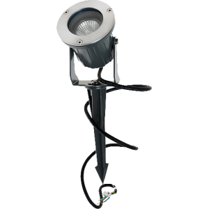 Outdoor grondspot met pin rond GU10 richtbaar IP65 ALU - BEAM 0211