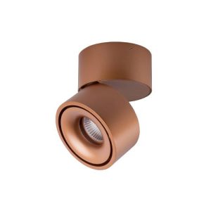 Ronde, richtbare wand- of plafondarmatuur 13W 3000K MAT KOPER - INDIGO CLAC