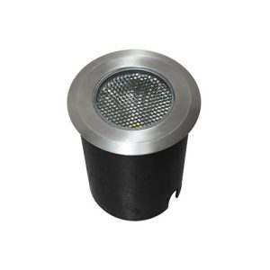 Ronde grondspot voor buitenverlichting 8W 4000K INOX - INDIGO APA RD 230