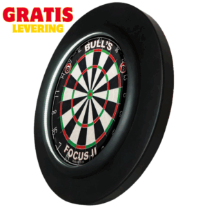 Verlichting en beschermring Zwart Ø680mm voor Dartbord