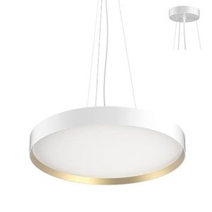 Ronde hanglamp 40W 120° MAT WIT - GOUD - INDIGO NOVA CSP 2 P