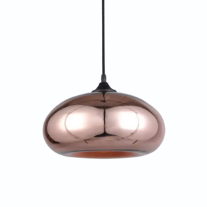 Pendel 1 x E27 Ø300mm Glas Koper/Roze  - FANTASIA NISMO