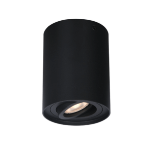 Opbouw plafond rond ZWART richtbaar - GU10 - IP 20 - Beam 0544B