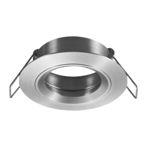 Inbouwspot vast GU10 geborsteld alu Ø80mm - FANTASIA SATURN