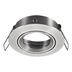 Inbouwspot richtbaar GU10 geborsteld alu Ø83mm - FANTASIA SATURN